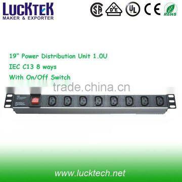 IEC C13 8 ways power bar PDU