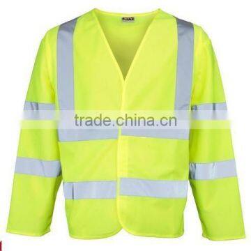 High Visibility Reflective tape crossed Motorway Coat