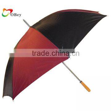 Steel frame windproof manual open golf umbrella