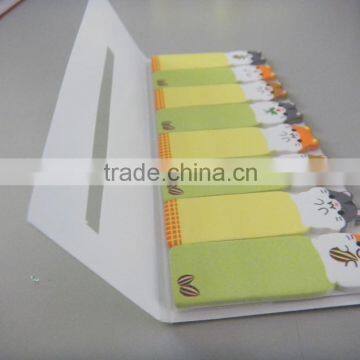 Promotion sticky note Memo pad with hard paper cover and page marker                        
                                                Quality Choice