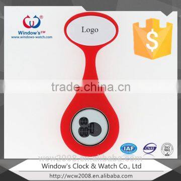 Simple Eco-friendly silicon LCD nurse watch