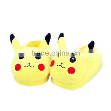 wholesale Pokemon slippers Pokemon go plush slipper good quality pokemon pikachu Plush Indoor Bedroom Winter Warm Slippers