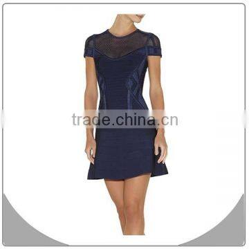 wholesale fashion picture formal dresses women sexy V-neck bodycon dresses bandage dress 2015