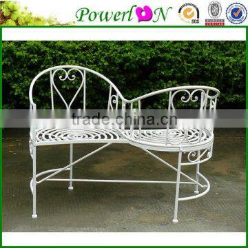 2014 New Novelty Design Vintage Wrought Iron Love Seat For Outdoor Furniture Garden I21 TS05 X11B PL08-34239