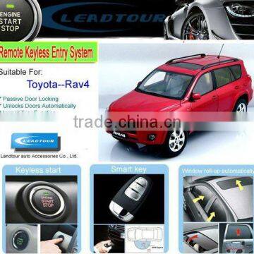 Remote Control Engine Starter Push Start Button System with Auto Car Alarm System for Toyota RAV4