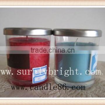 glass jar candle paraffin was jar candle christmas item