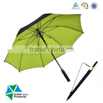 Auto Open Straight Windproof Green Big Outdoor Golf Umbrella