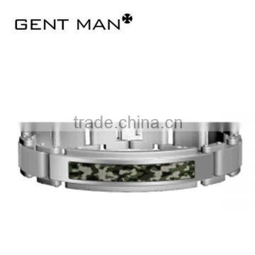 western style camouflage finger coolman jewelry stainless steel jewelry bracelet