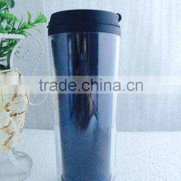 Double Wall Paper Insert Plastic Coffee Mug