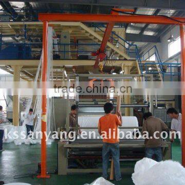 2011 new design complete pp nonwoven fabric making plant
