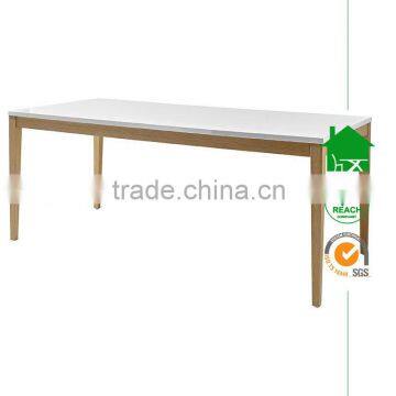 DT- 4073 4 seater modern white wooden dining table