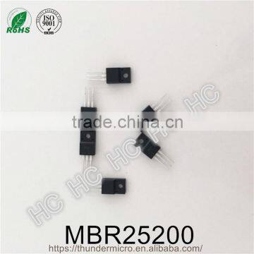 Original MBR25200 Schottky barrier rectifier diode 25A 200V TO-220