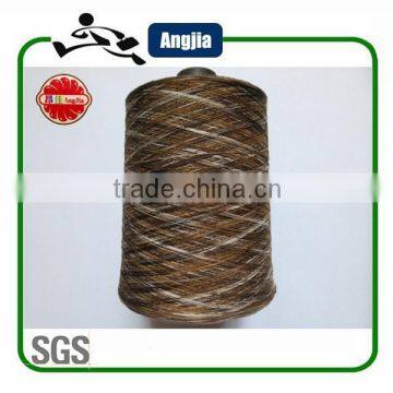 32s 100% space dyed socks yarn polyester spun yarn for knitting