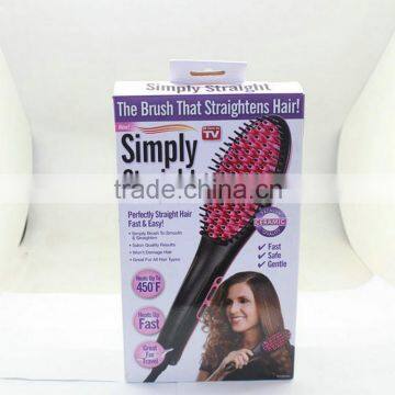 Latest products factory prices hair straightening brush as seen on tv