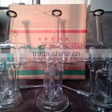 Suitcase Packing Hand Blown High Borosilicate Cigarette Smoking Glass Water Pipe photo-2