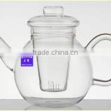 clear glass tea pot