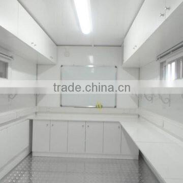 Modular container office with furniture