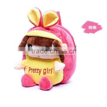 2016 Popular Promotional Plush Cartoon Doll Children's School Backpack photo-5