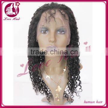 Most popular products 2014 hot sale 100% unprocessed virgin brazilian hair full lace wig