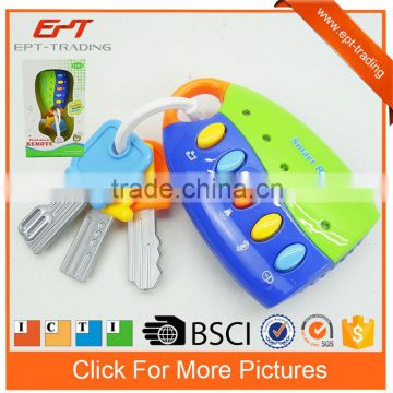 Electric intelligent baby toy flash remote smart key toy with music