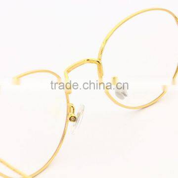 GB103 Simple Vintage Style Round Golden Metal Frame Reading Glasses photo-5