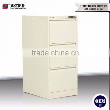 vertial 3 drawer code lock steel cabinet