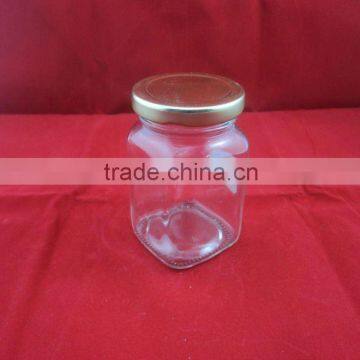 pickles glass packaging container with cap