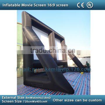 Giant Outdoor Inflatable Movie Screen Inflatable Projection Screen 8x6m Inflatable Film Screen Portable Screen Inflatable photo-3