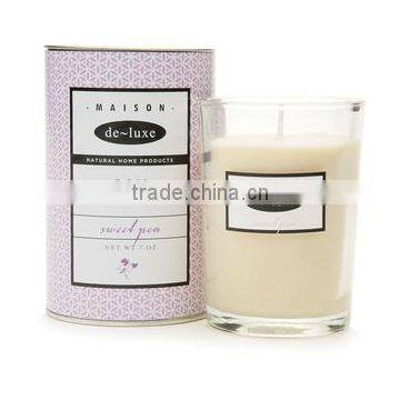 High Quality Soy Candle in Clear Glass Jar