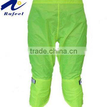 hi visibility yellow leg protector