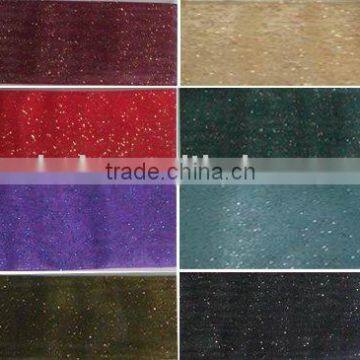 Glitter polyester or nylon organza ribbon