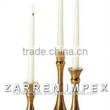 Classic Candle Holder Brass 7"