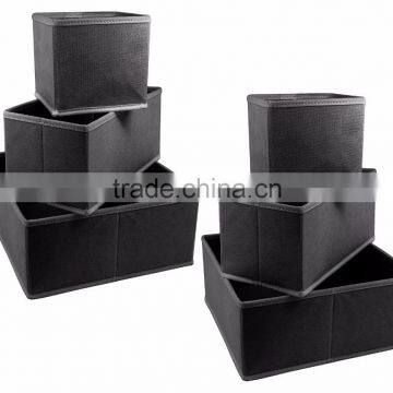 Closet / Dresser Storage Drawer Organizer Basket for Bras, Socks, Underwear, Tie, Scarves, Gloves and More - 6 Piece photo-2