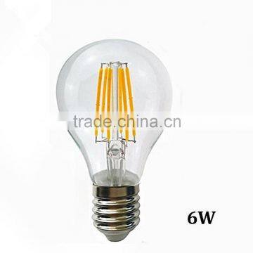 dimmable 4W A60 LED FILAMENT BULB 6w 8w 10w E12 E14 E27 B22