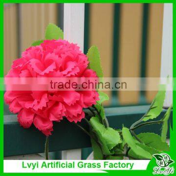 Artificial Green Leaf Vine With Flowers for Decoration photo-5
