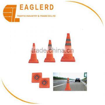 Different sizes of Collapsible traffic cones