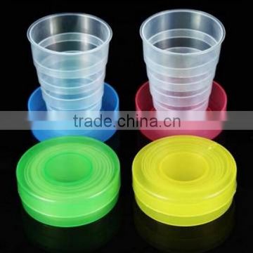 Plastic Outdoor Folding Water Cup / Folding Drinking Cup / Camping folding cup