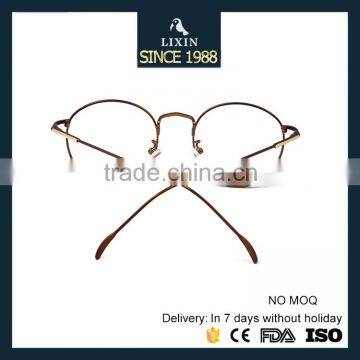 High Quality Retro Round Glasses Metal Eyeglasses Nerd Prescription Frames Spectacle Optical Lens 2171 photo-5