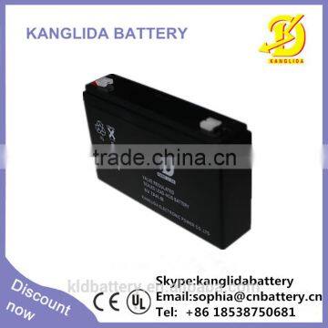 valve regulated rechargeable battery 6v7ah deep cycle battery