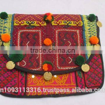 Latest 2015 INDIAN OLD VINTAGE ANTIQUE ETHNIC HANDMADE BANJARA TRIBAL BAG/TOTE BAG/CLUTCH BAG