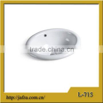 715Modern Ceramic Bathroom Counter Wash Basin