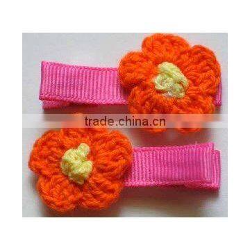 Single Prong Grosgrain Ribbon Full Lined Alligator Hair Clip (FCK-101070050-A)