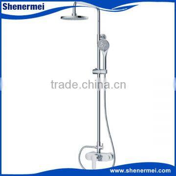 Blue and White Porcelain Dual Handle Shower Mixer