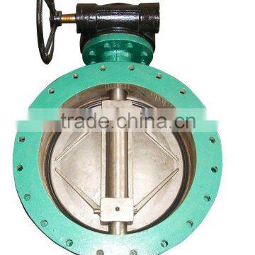 Worm Wafer/Double flanged Eccentric Butterfly Valve