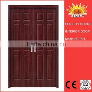 3 panel mdf double swing door SC-P041