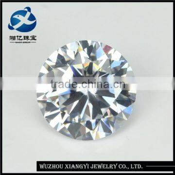 White Round Brilliant Cut Synthetic Cubic Zirconia Loose Zirconia Stone for silver jewelry