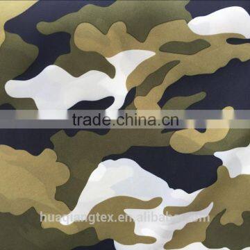 Custom Fabric Printing Camouflage Calendering 400t Taffeta Fabric for Jacket
