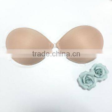 Hot Sell High Quality China Lingerie Manufacturers Sexy Invisible Breathable Strapless Self Adhesive Silicon Bras