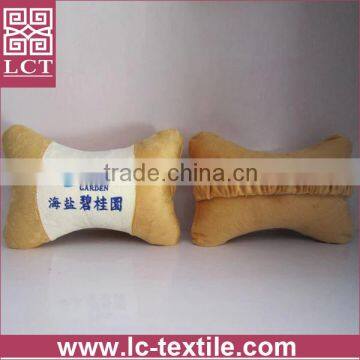 supply made of 100% soft micro plush fabric latest design gift neck pillow with embroidery for advertising use(LCTP0116)