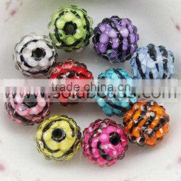 Cheapest 20*22MM Hair Resin Rhinestone Beading